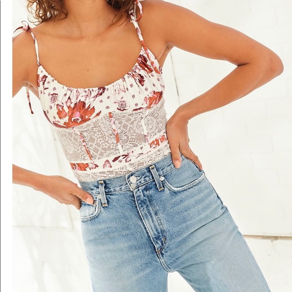 Free People Bike Short Onesie/Bodysuit